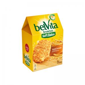 Sausainiai BELVITA minkšti su visų grūdo dalių produktais, su vitaminu B6 ir magniu, 250 g.