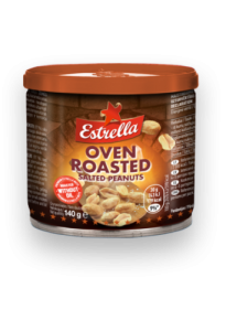 Kepinti žemės riešutai ESTRELLA Oven Roast, su druska, 140 g