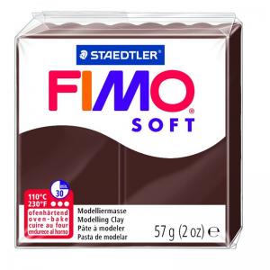 Modelinas FIMO SOFT, 57 g, šokolado ruda sp.