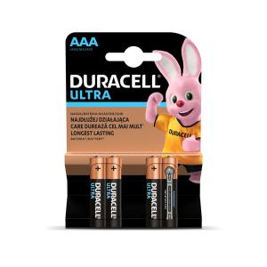 Baterijos DURACELL Ultra AAA, 4vnt.