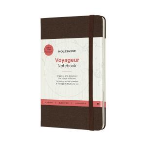 *Užrašų knygutė Moleskine Voyageur, rudos spalvos