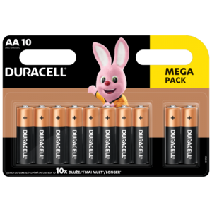 Baterijos DURACELL AA, 10vnt.