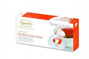 Arbata Ronnefeldt Leaf cup raudonoji Cream Orange, 15 pakelių