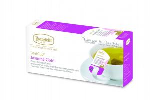 Arbata Ronnefeldt Leaf cup žalioji su jazminais Jasmine Gold, 15 pakelių