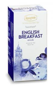 Juodoji arbata Ronnefeldt English Breakfast, su vokeliu, 25 pakeliai