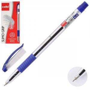 Gelinis rašiklis Cello Slimo Grip, 0,6mm, mėlynos spalvos