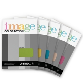 Spalvotas biuro popierius Image Coloraction, A4, 80g, Nr.55, geltonos spalvos, 50 lapų