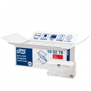 Servetėlės Tork Singlefold Soft Premium H3 (100278), 2 sluoksniai, baltos spalvos, 200 lapelių