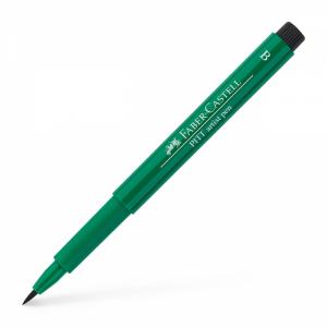 Rašiklis piešimui Faber-Castell PITT Artist Pen B, teptukinis, #264 Dark Phthalo Green