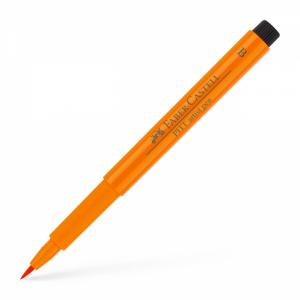 Rašiklis piešimui Faber-Castell PITT Artist Pen B, teptukinis, #113 Orange Glaze