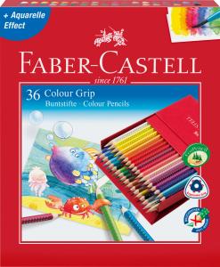 *Spalvoti pieštukai Faber-Castell GRIP 2001, 36 spalvos