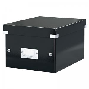 Archyvinė kartotekinių vokų dėžė Leitz Click&Store, 356x282x370mm, juodos spalvos