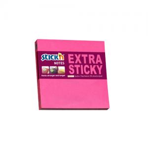 Lipnūs lapeliai Stick´N Extra Sticky 21600, 76x76mm, 90 lapelių, rožinės spalvos