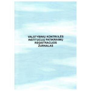 Valstybinių kontrolės institucijų atliktų patikrinimų registracijos žurnalas, A4, 12l