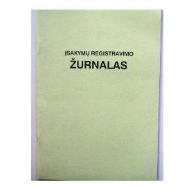 Įsakymų registras, A4, vertikalus, 24 lapų