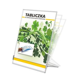 Informacinis laikiklis L formos Panta Plast, A4, vertikalus, kieto plastiko