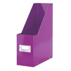 Dokumentų stovas Click&Store Leitz Wow, A4, kartoninis, violetinės spalvos