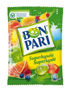 Karamelė Bon Pari, vaisinė rūgšti, 90g