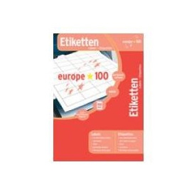 Lipnios etiketės Avery Europe. A4. 70x25.4mm. 33 etiketės lape. 100 lapų. baltos spalvos