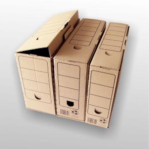 Archyvinė dėžė, A4, 105x250x335mm, rudos spalvos
