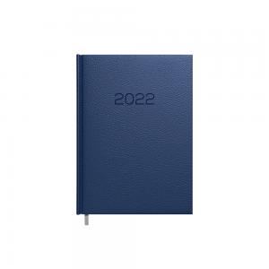 Darbo kalendorius Timer Daytime Prestige 2025 m, A5, minkštas PU viršelis, tamsiai mėlynos spalvos