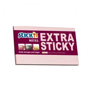 *Lipnūs lapeliai Stick´N Extra Sticky 21665, 76x127mm, 90 lapelių, rožinės spalvos