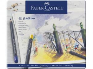 Spalvoti pieštukai Faber-Castell Goldfaber Creative Studio, 48 spalvos