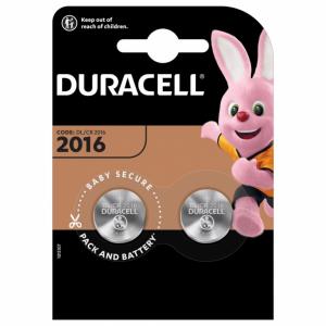 Elementai Duracell ličio, CR2016, 2vnt