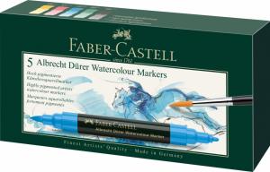 Akvareliniai žymekliai Faber-Castell Abrecht Dürer, 5-spalvų