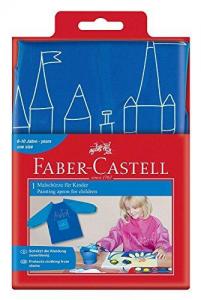 Prijuostė Faber-Castell su rankovėmis, berniukams, mėlynos spalvos